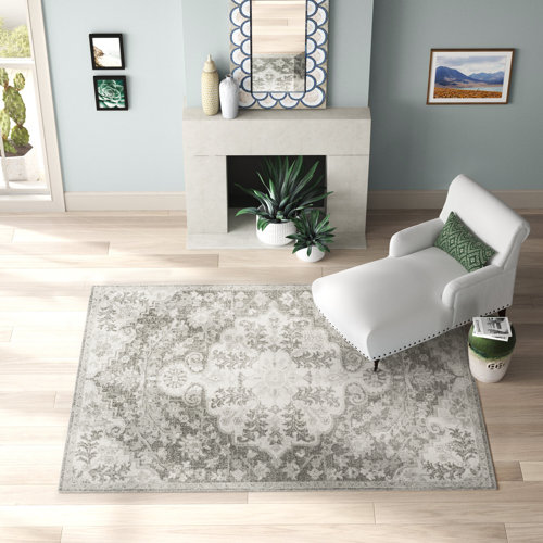 Mistana™ Montana Oriental Charcoal/Light Gray Area Rug & Reviews Wayfair